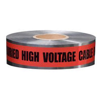 Detectable Tape, Caution Buried High Voltage Line Below (DU-09-3) - Rompro Industrial Supply